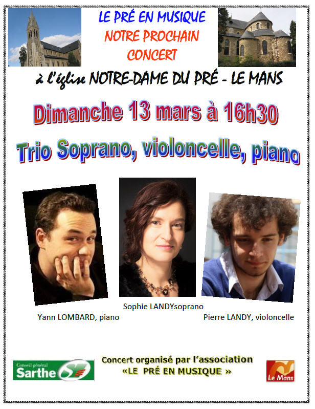 Prochain concert 13 mars 2016 trio sophie yann pierre affichette